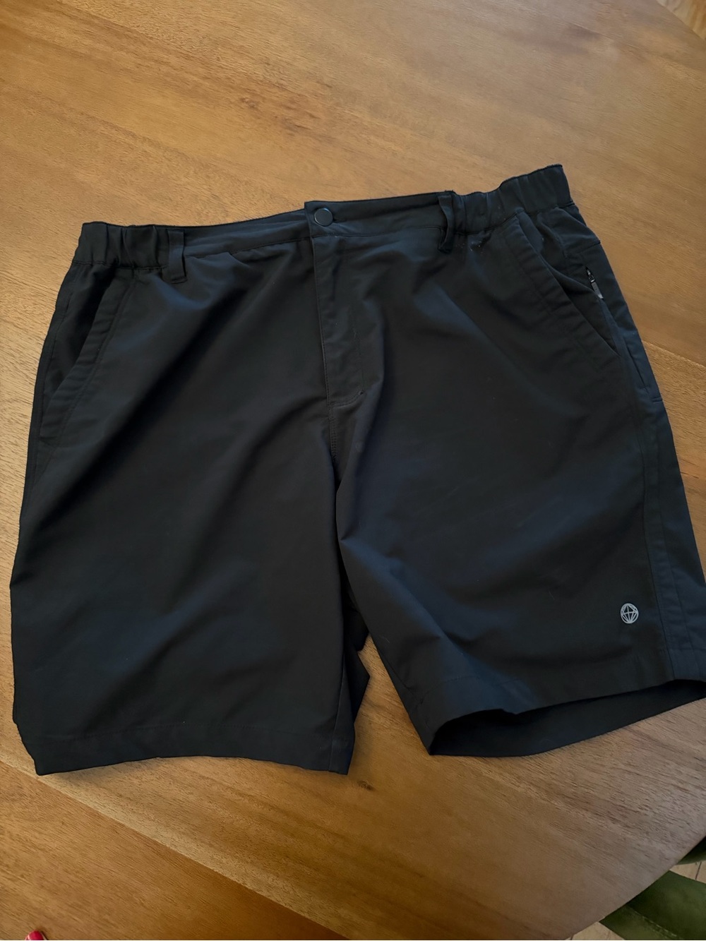 Mondetta Men's Black Athletic Shorts with Subtle Logo